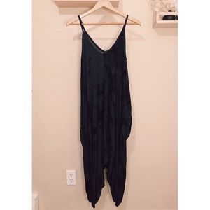 Black Tie Dye Jumpsuit